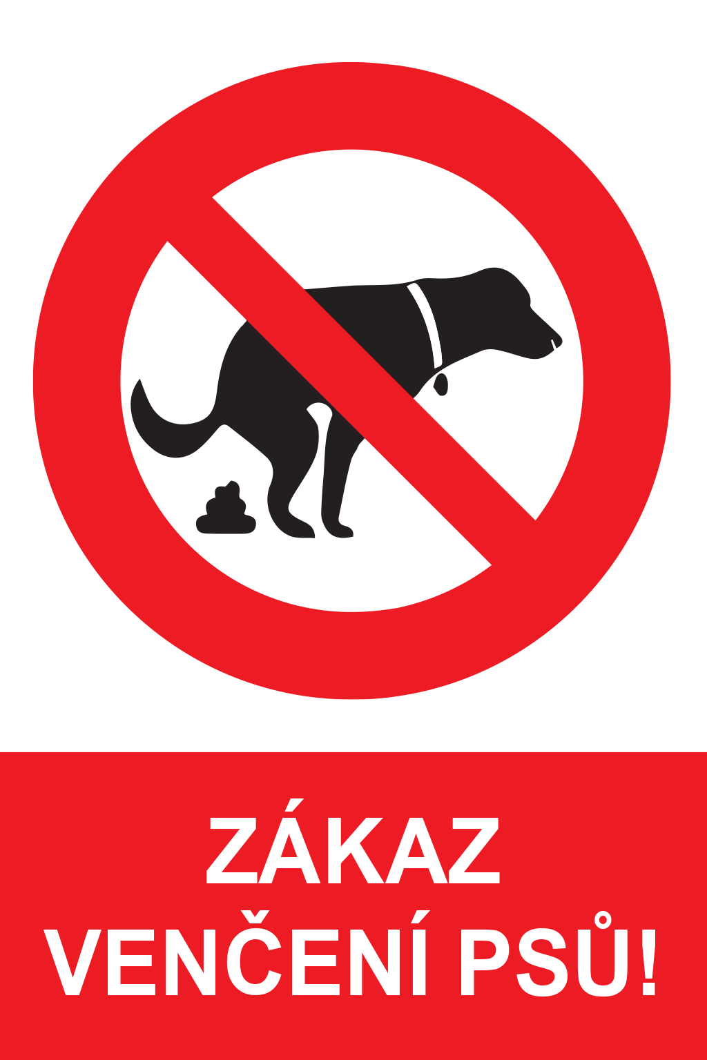 Zákaz venčení psů !