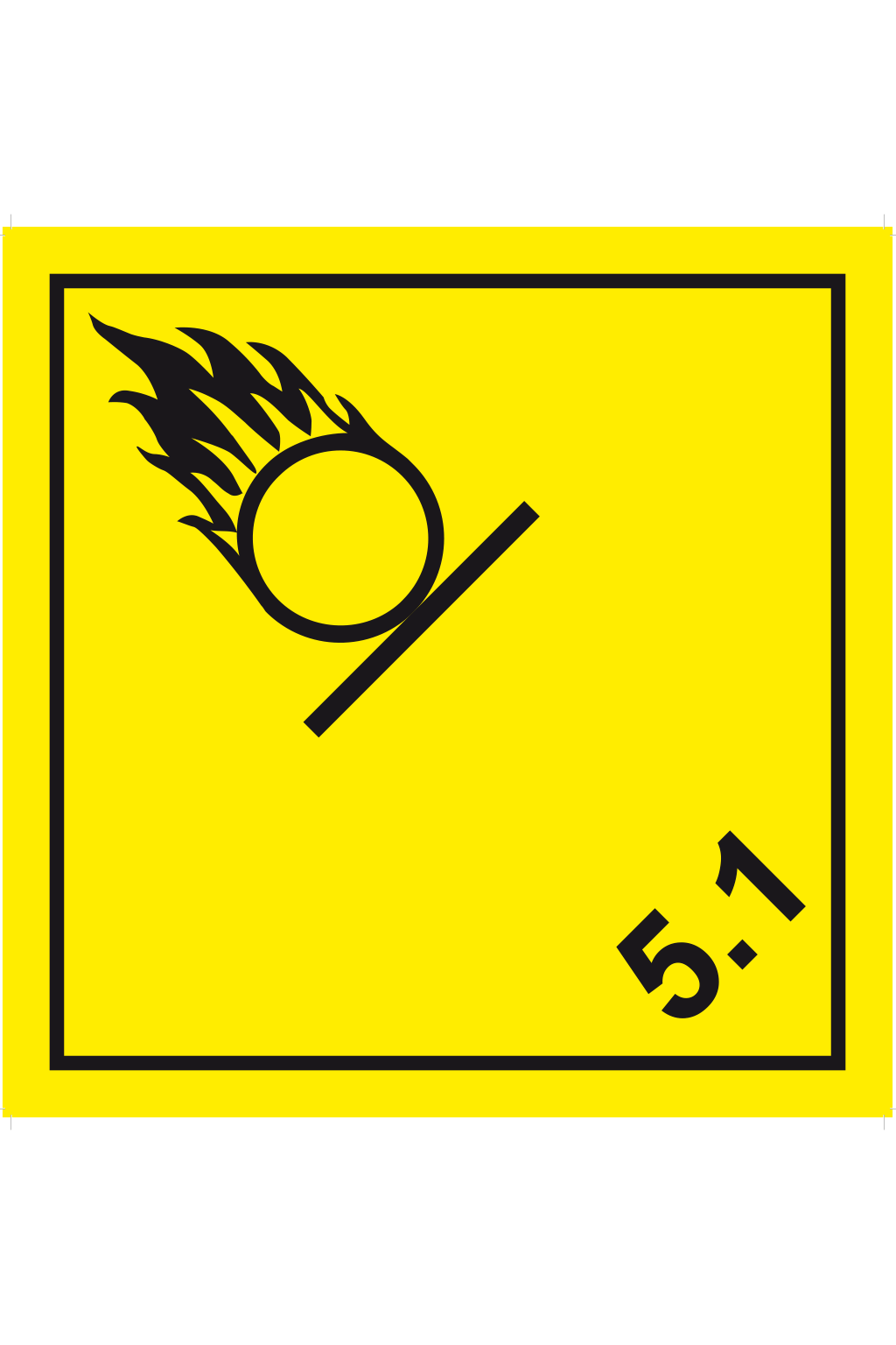 ADR - Látka podporující hoření  č. 5.1