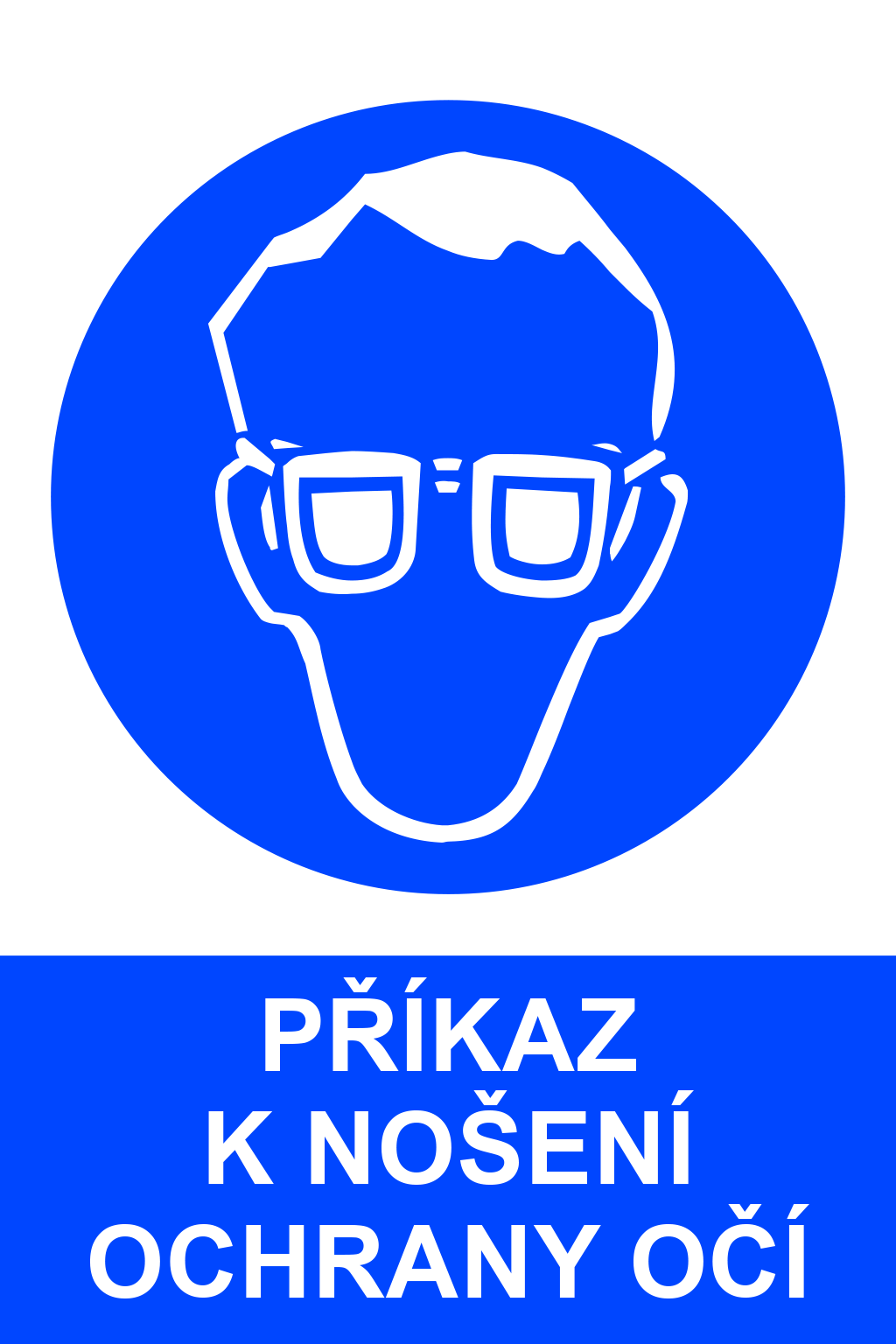 Příkaz k nošení ochrany očí