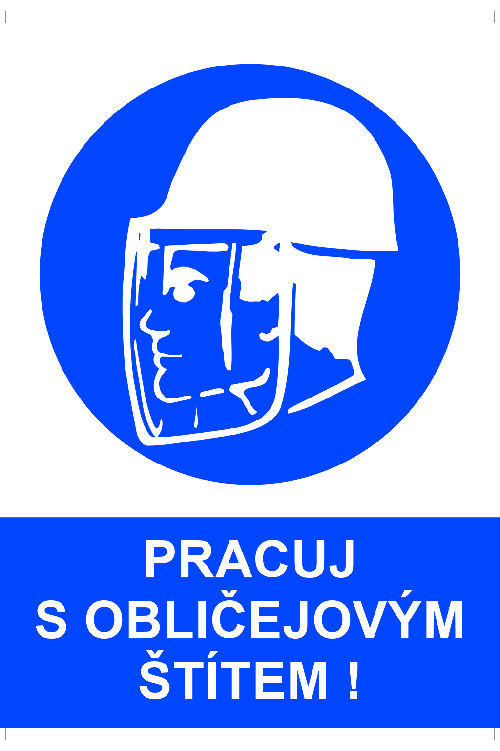 Vstup s obličejovým štítem !
