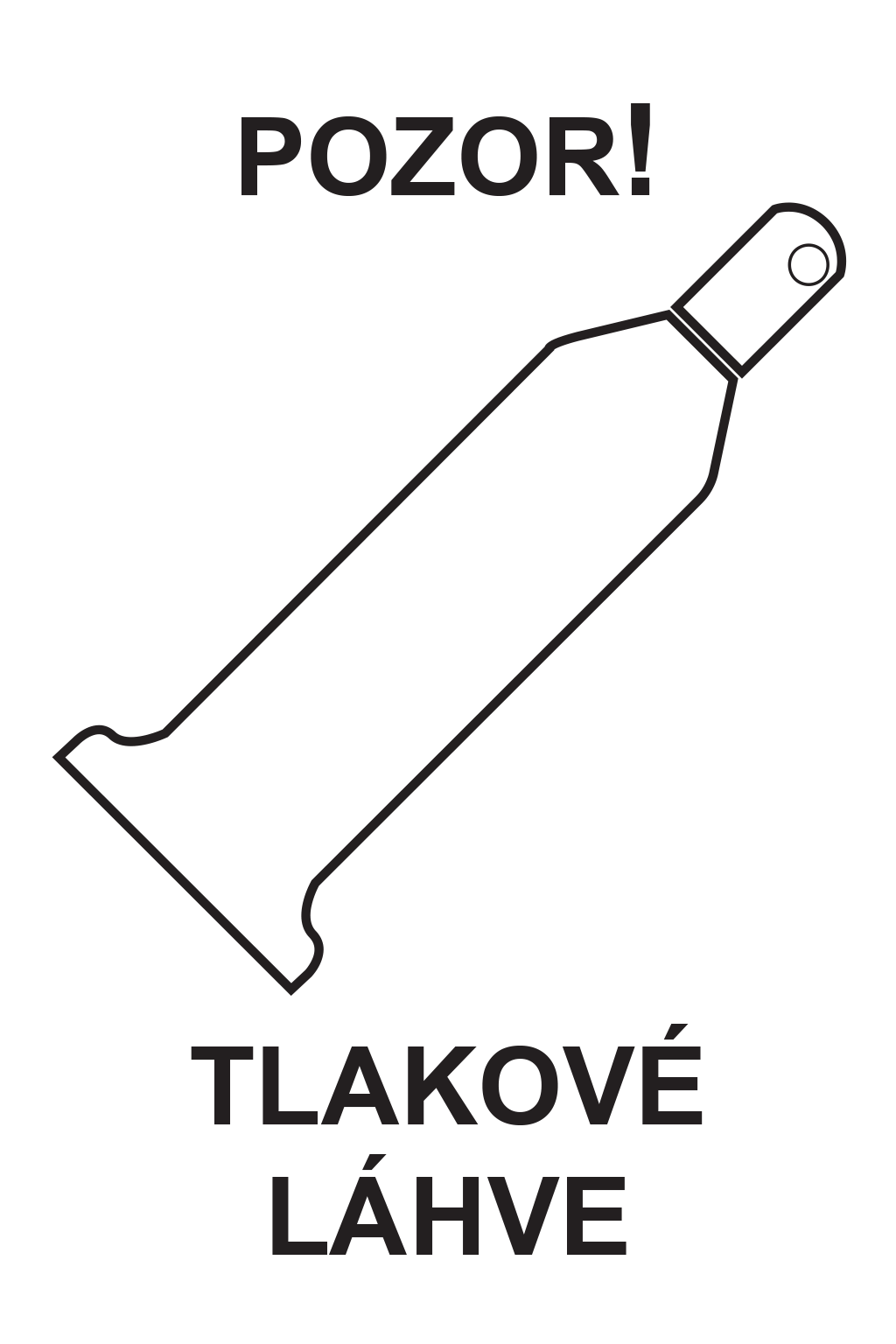 Pozor ! Tlakové láhve