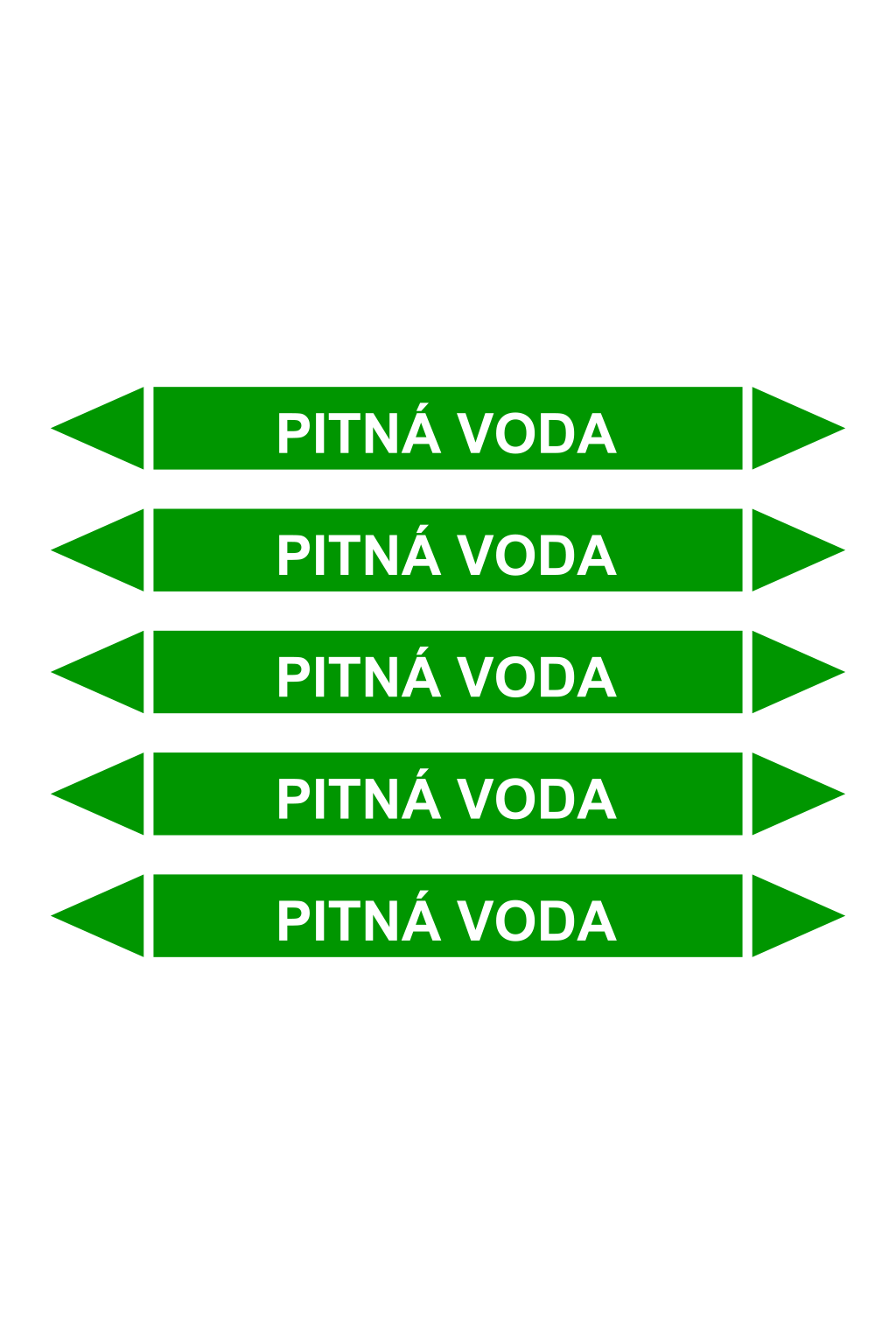 Šipka pro označení potrubí - PITNÁ VODA
