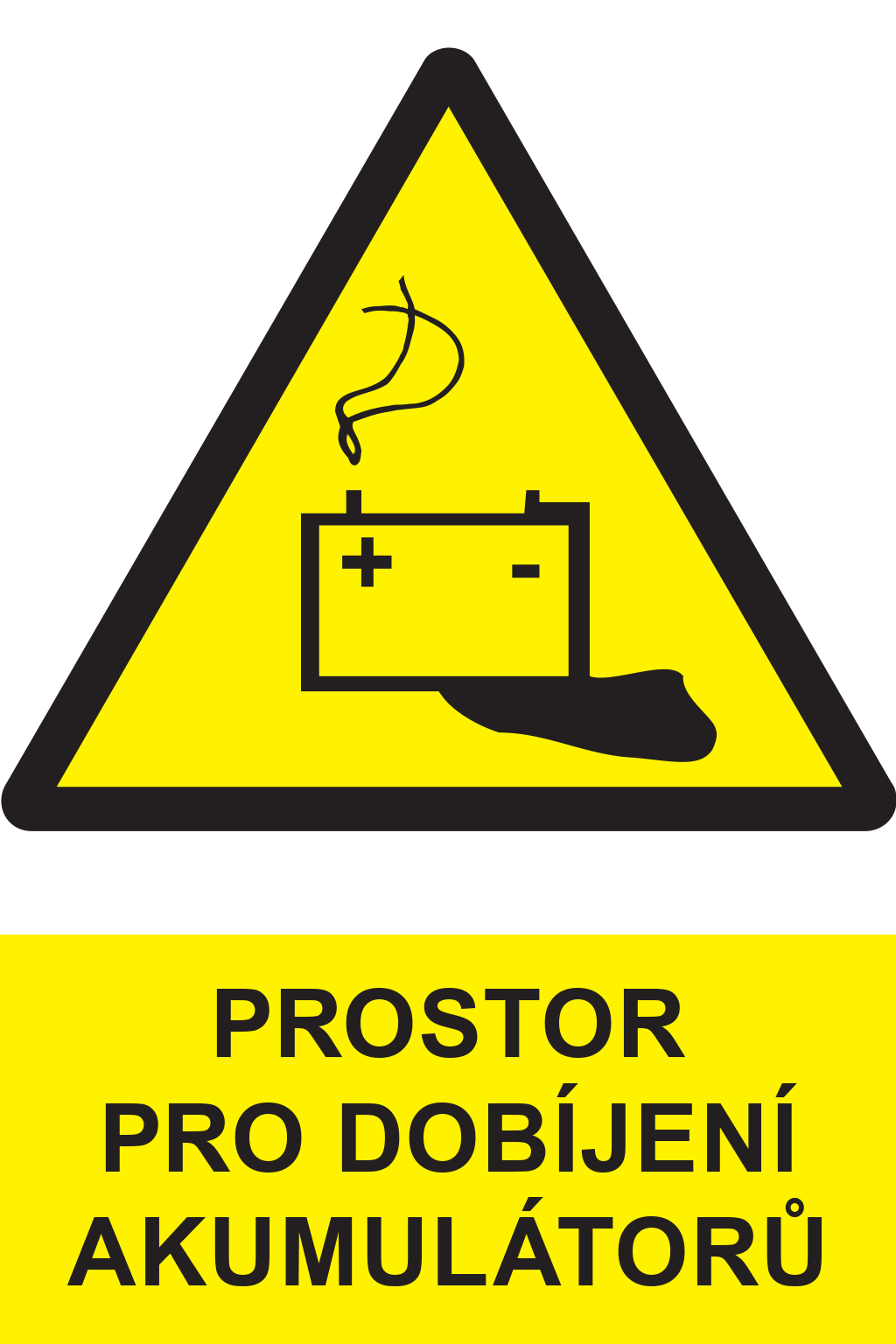 Prostor pro dobíjení akumulátorů