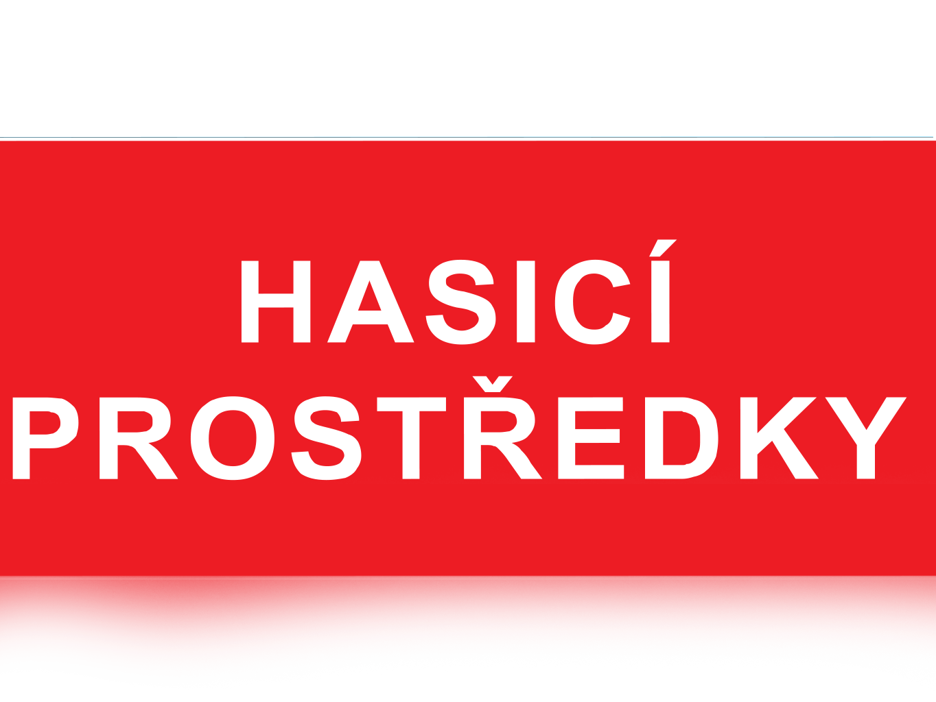 Hasící prostředky