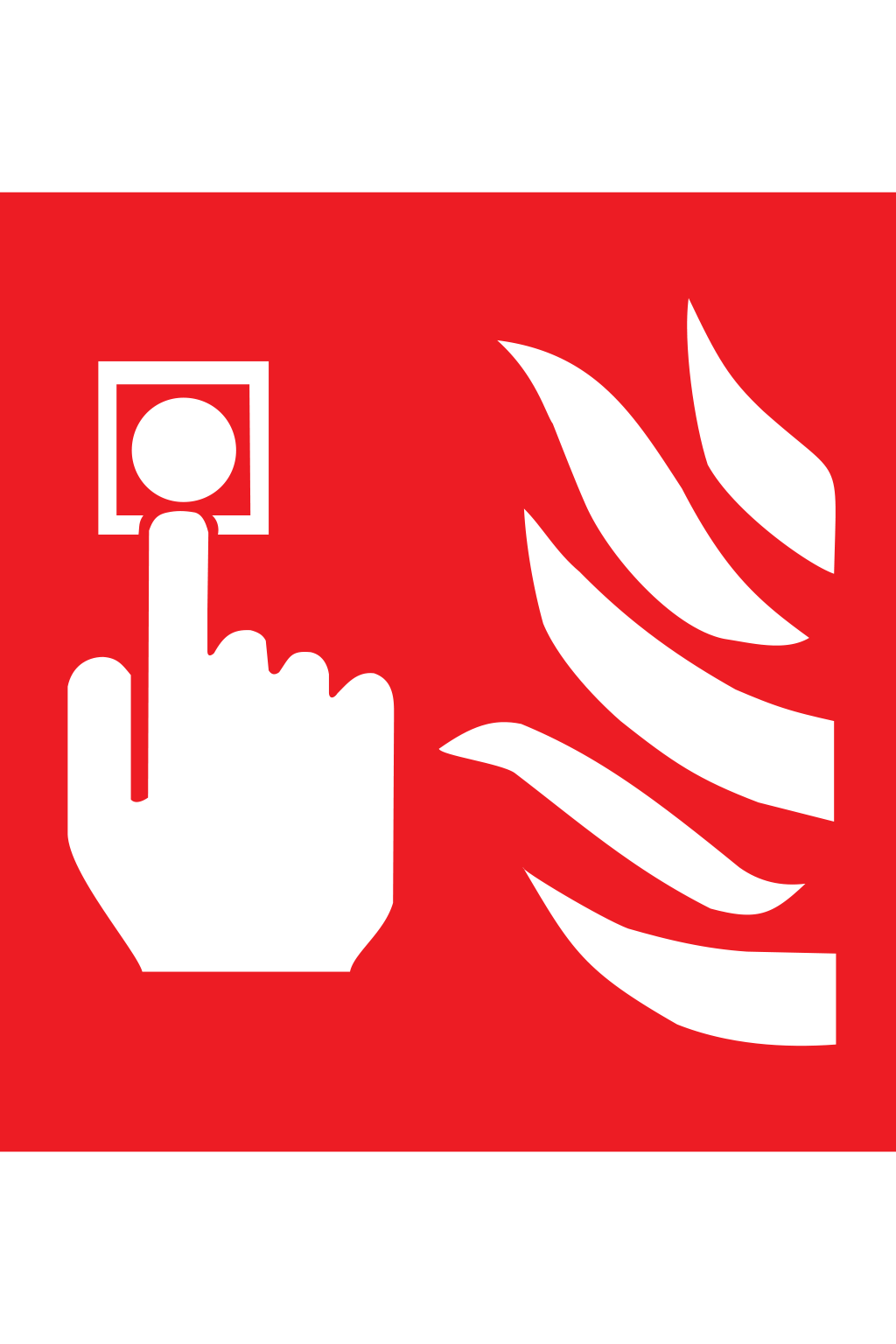 Hlásič požáru - symbol