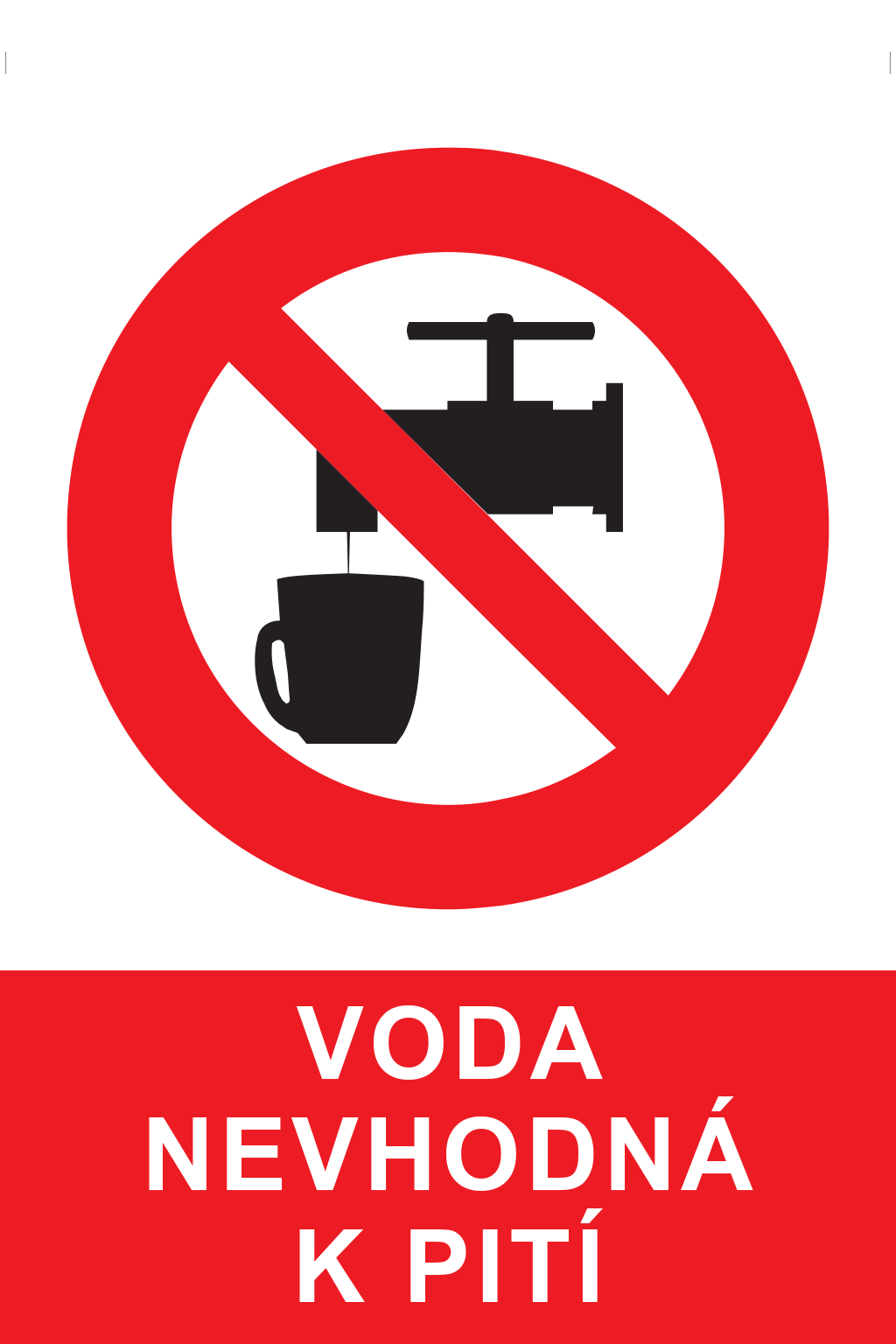 Voda nevhodná k pití