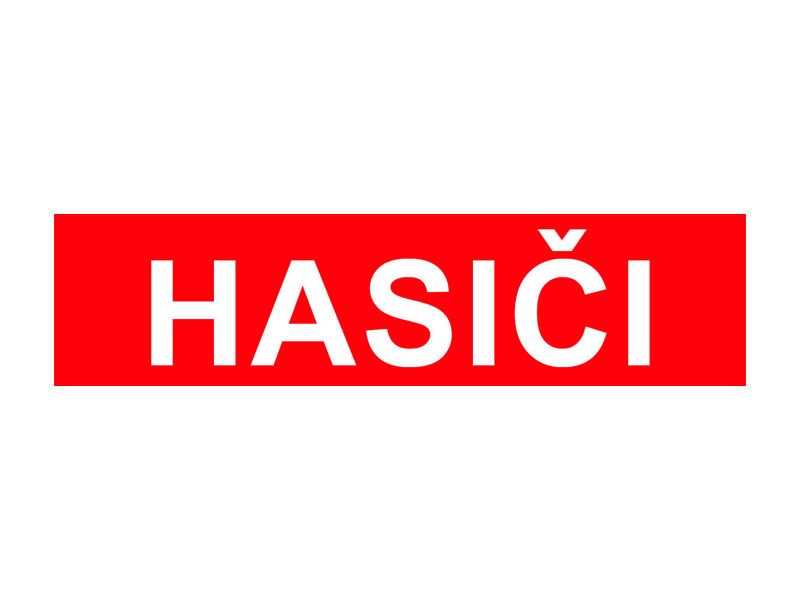 Nálepka hasiči