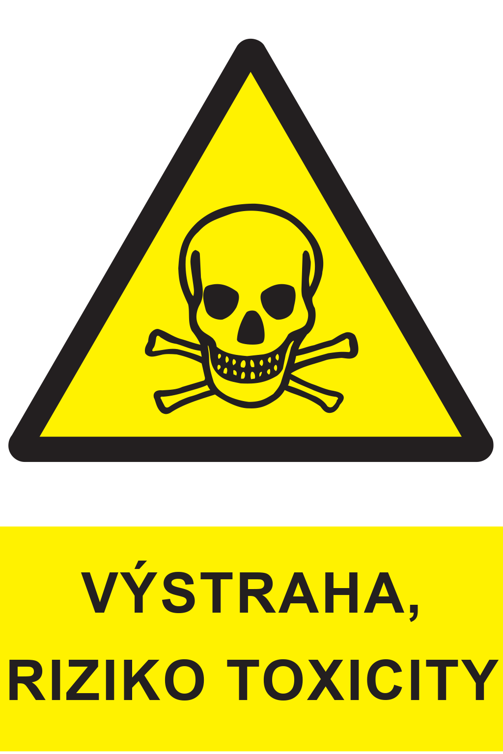 Výstraha, riziko toxicity
