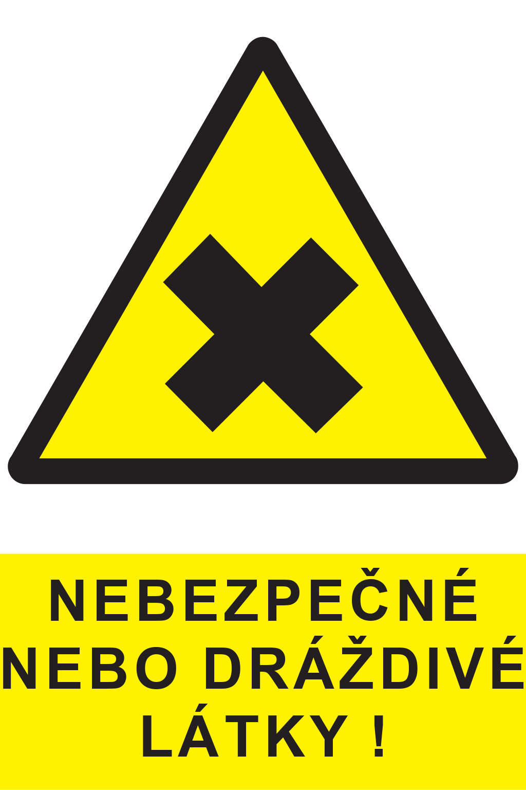 Nebezpečné nebo dráždivé látky