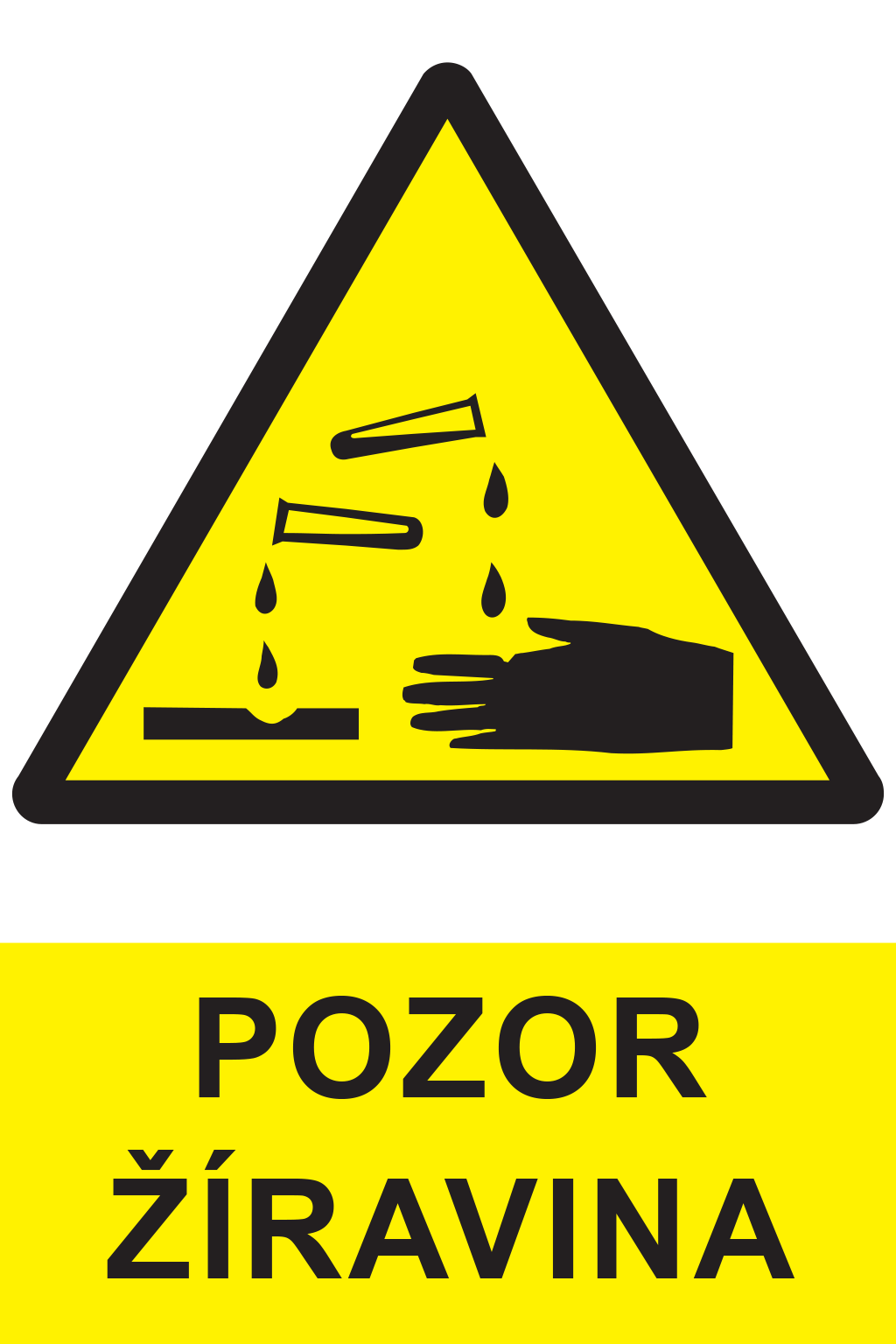Pozor žíravina