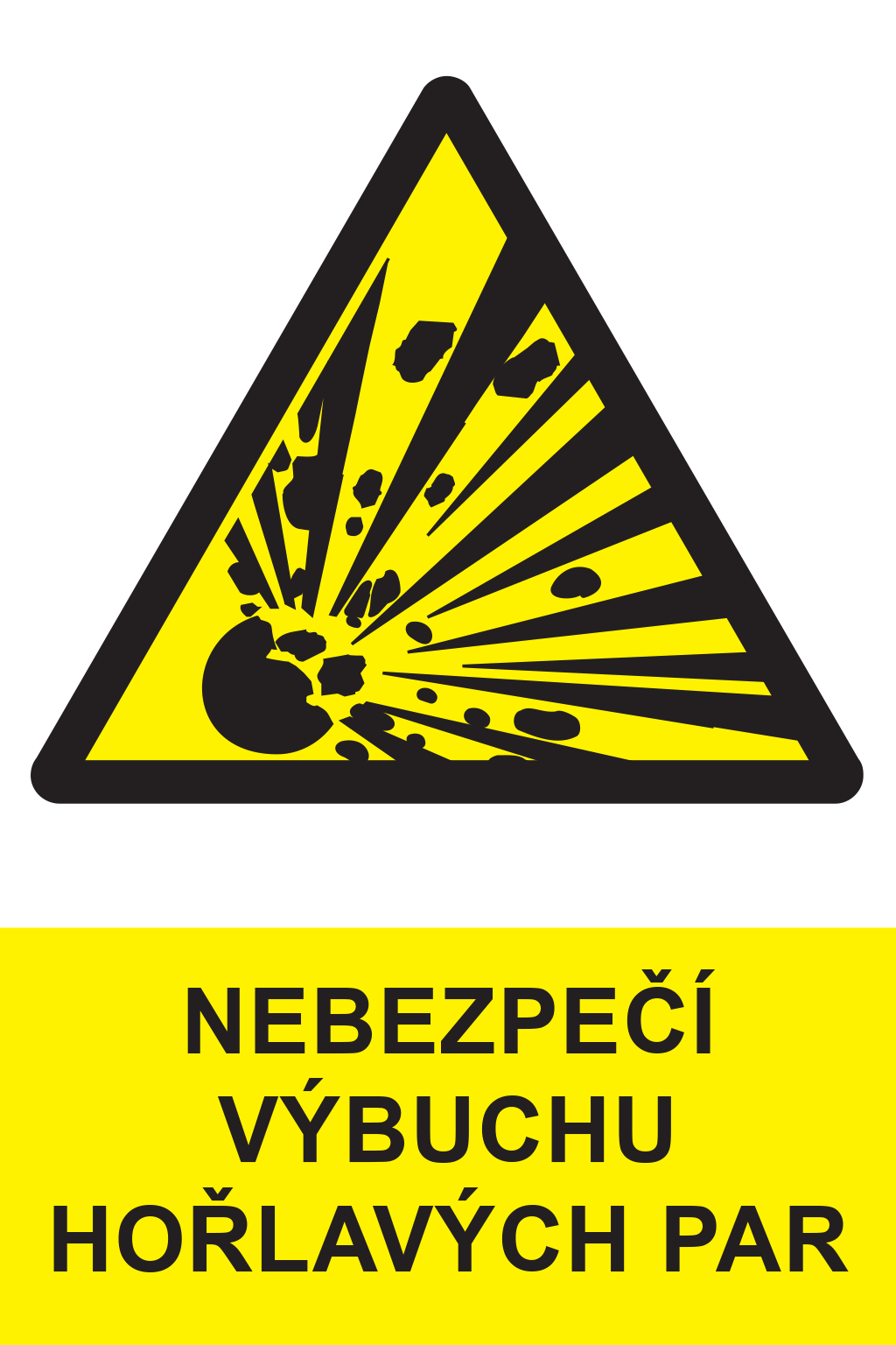 Nebezpečí výbuchu hořlavých par