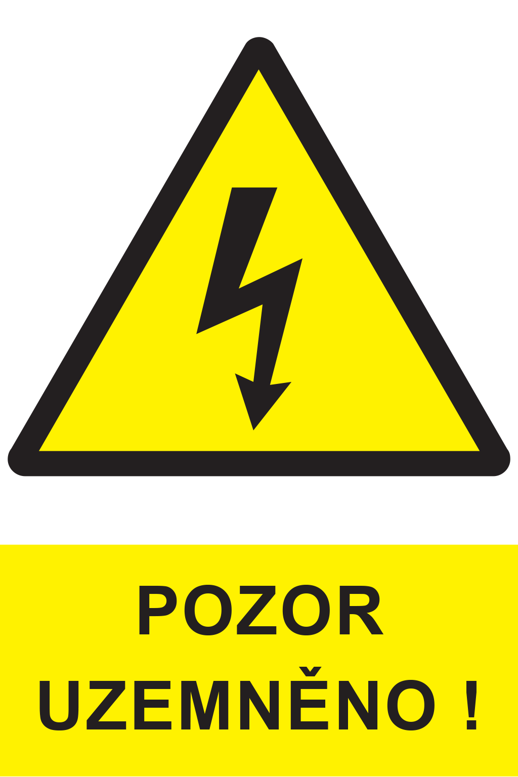Pozor uzemněno !