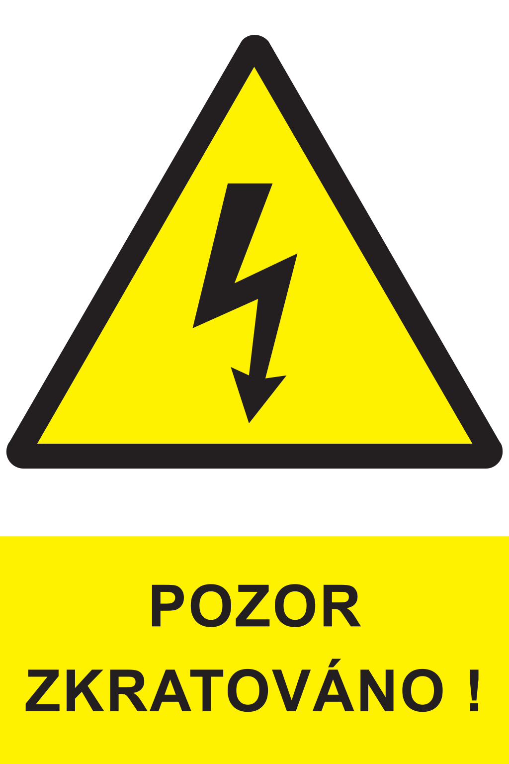 Pozor zkratováno !