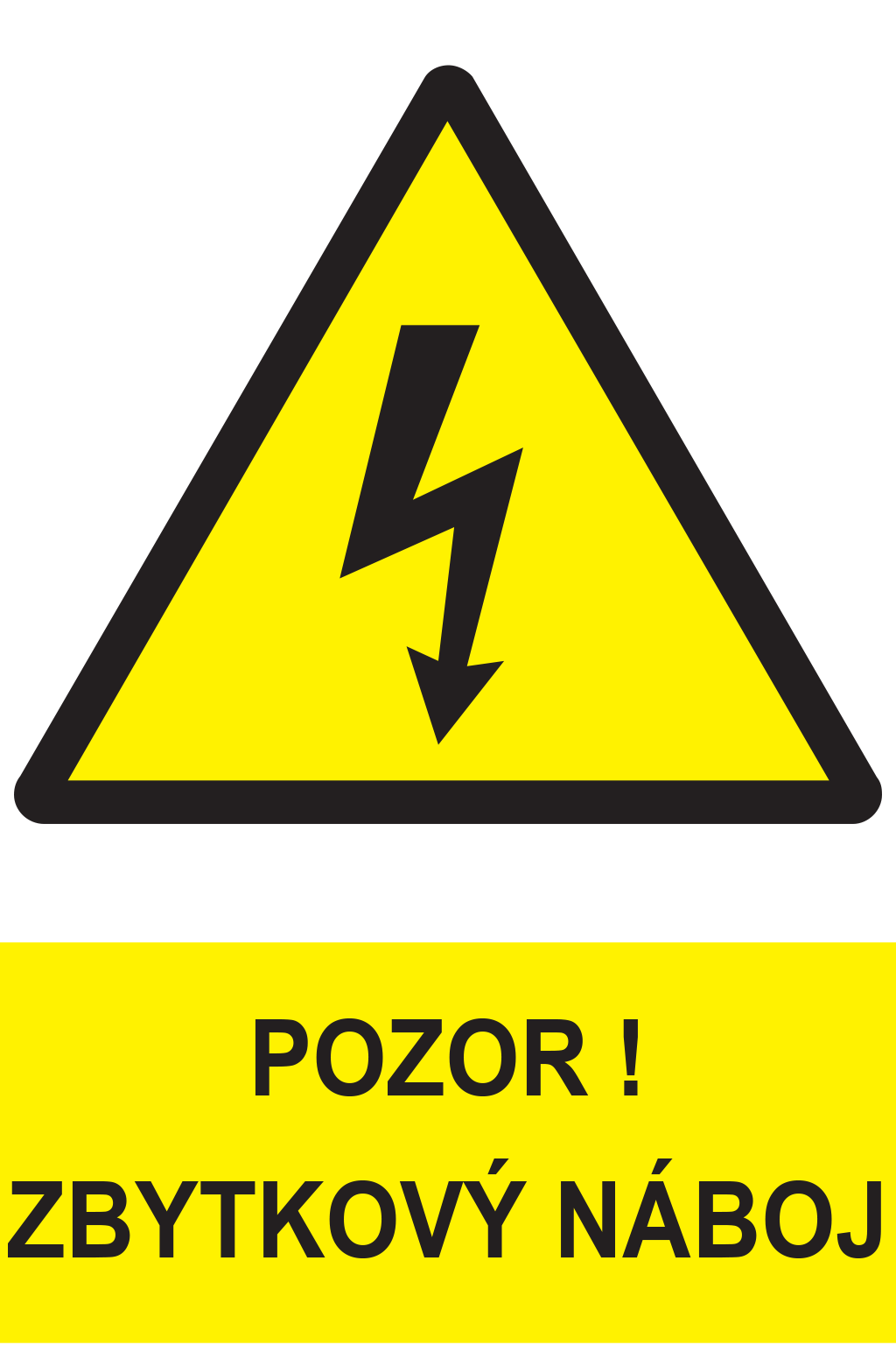 Pozor ! Zbytkový náboj
