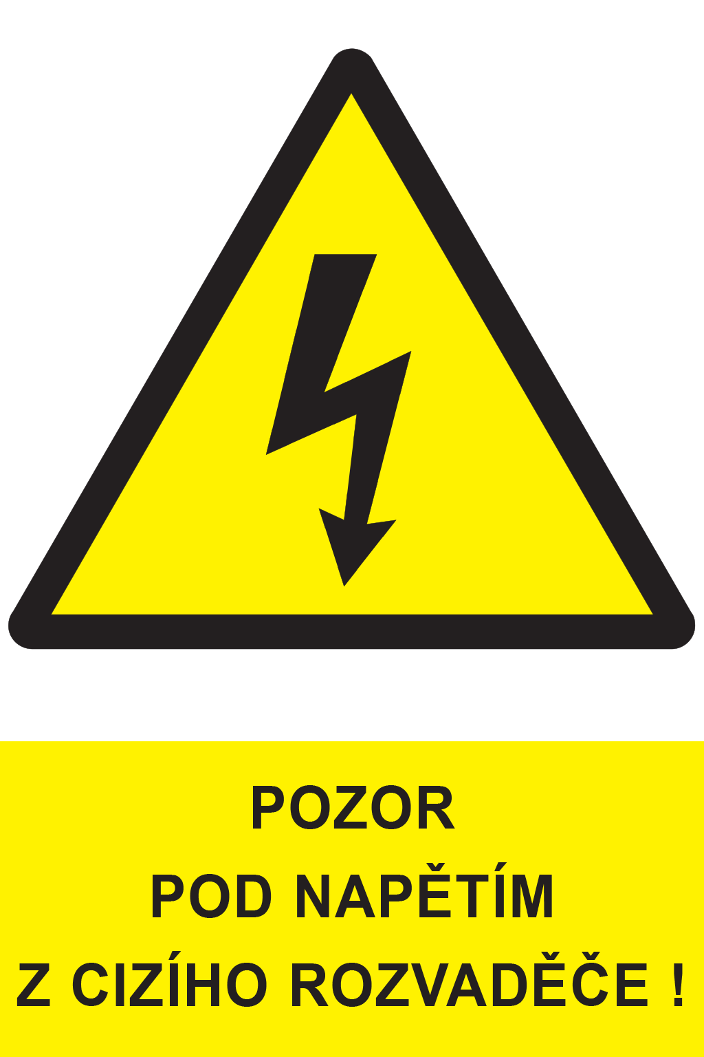 Pozor pod napětím z cizího rozvaděče !