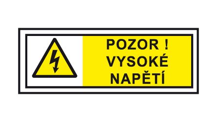 Pozor ! Vysoké napětí