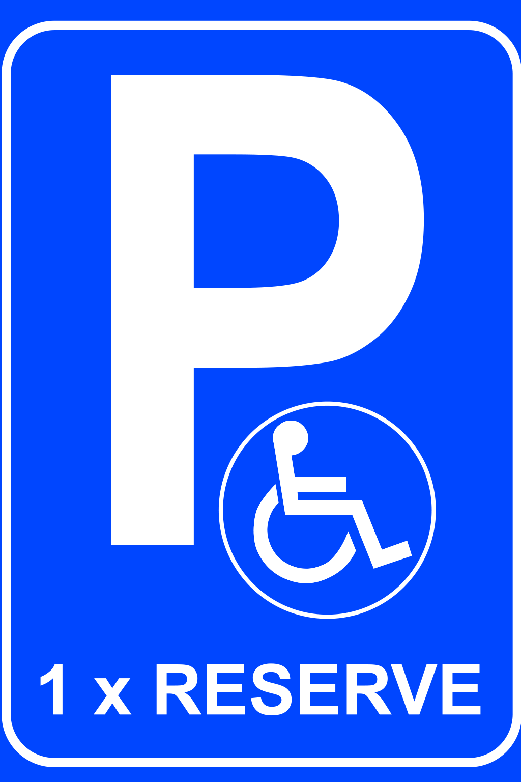 Parkoviště 1x reserve pro invalidy