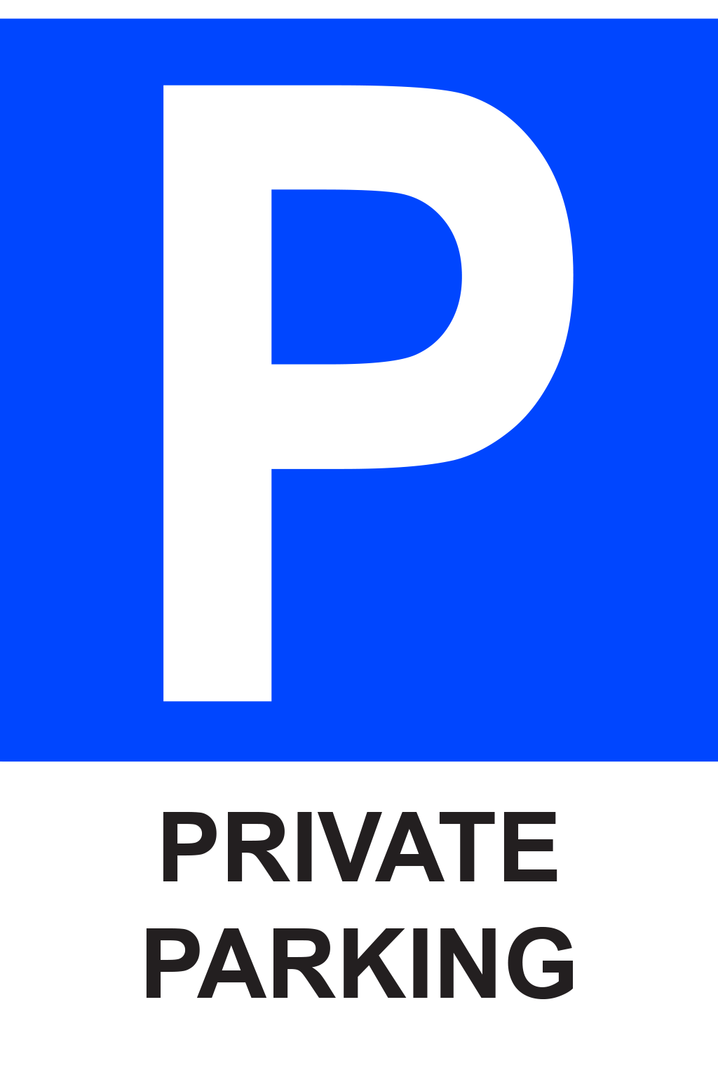 Privátní parkoviště / Private parking