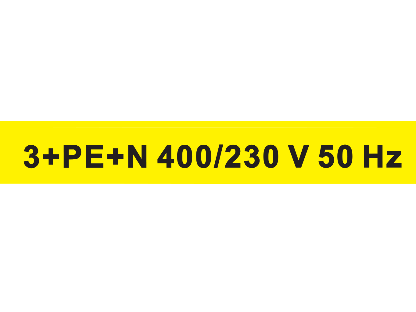 3+PE+N 400/230 V 50 Hz
