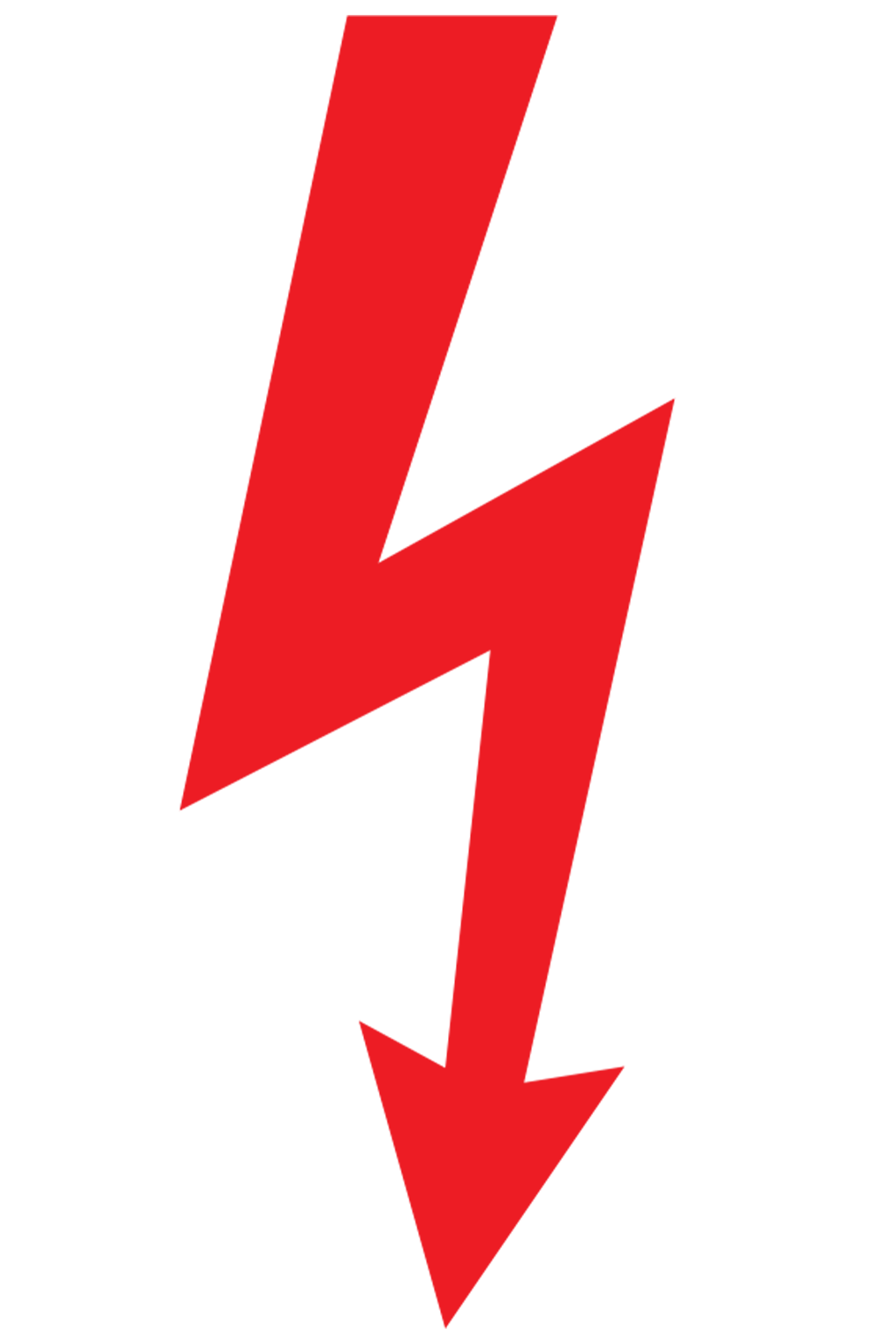 Bílá fólie, červený blesk