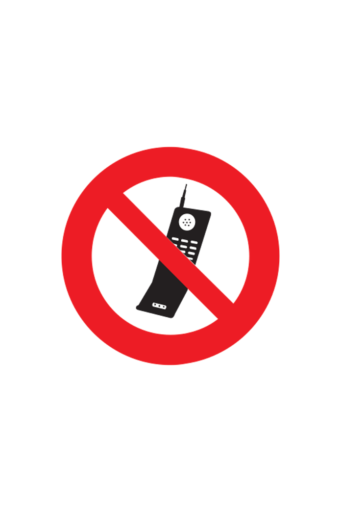Zákaz vstupu s mobilním telefonem