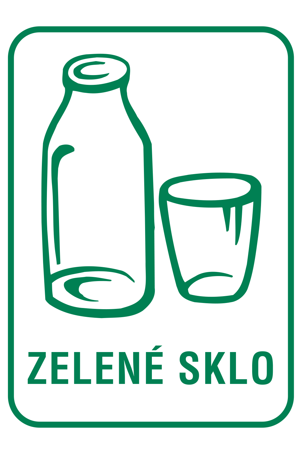Zelené sklo