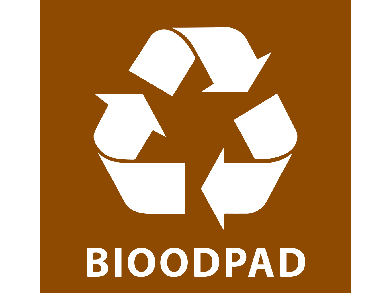 BIOODPAD - samolepka na separovaný odpad