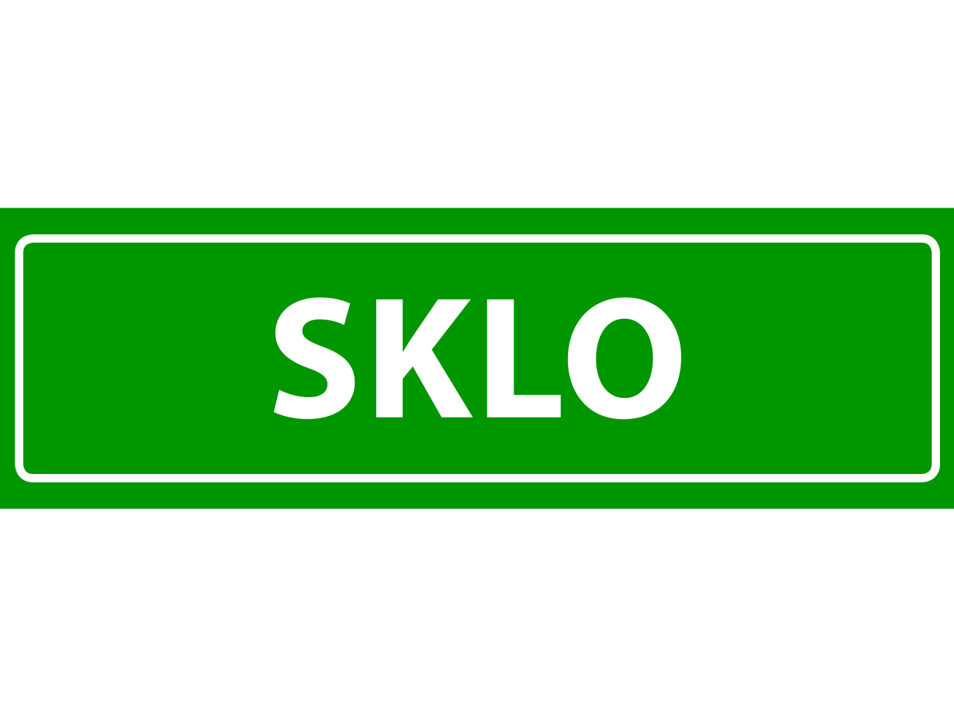 Samolepka s laminací na tříděný odpad - SKLO