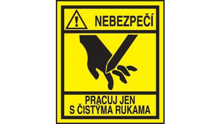 Nebezpečí poranění ruky
