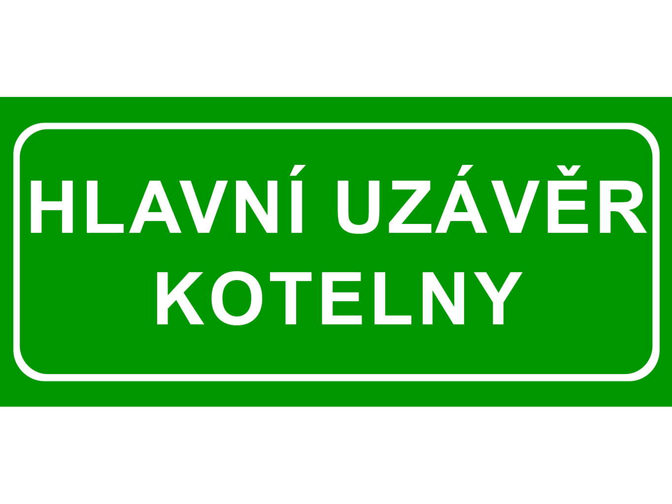 Hlavní uzávěr kotelny