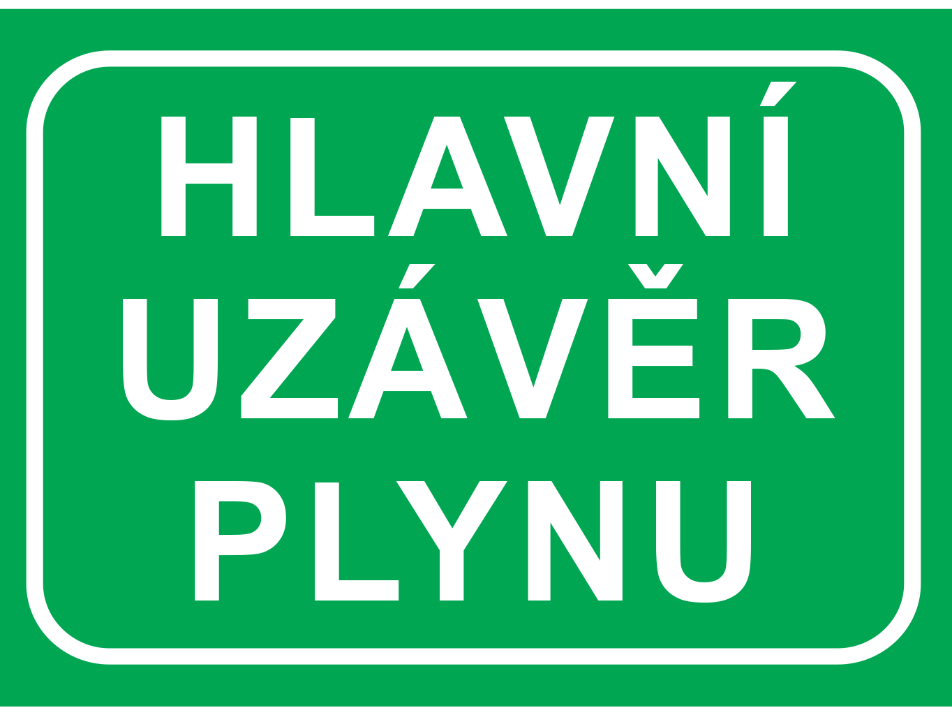 Hlavní uzávěr plynu