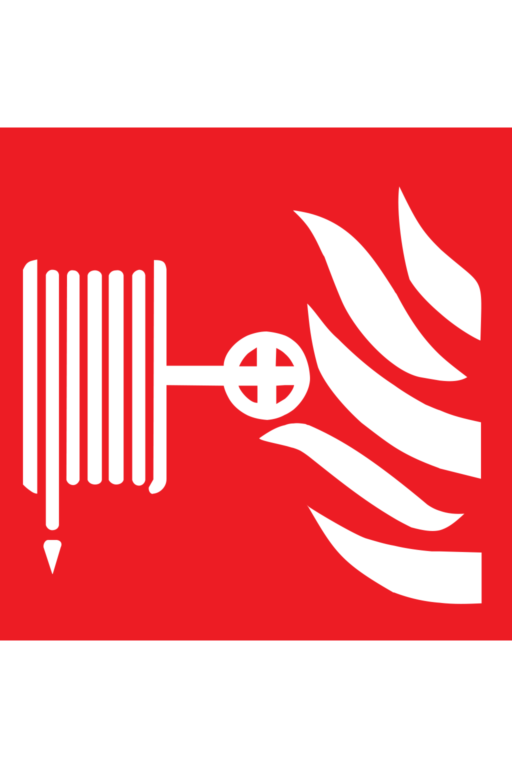 Požární hadice - fotoluminiscenční značka