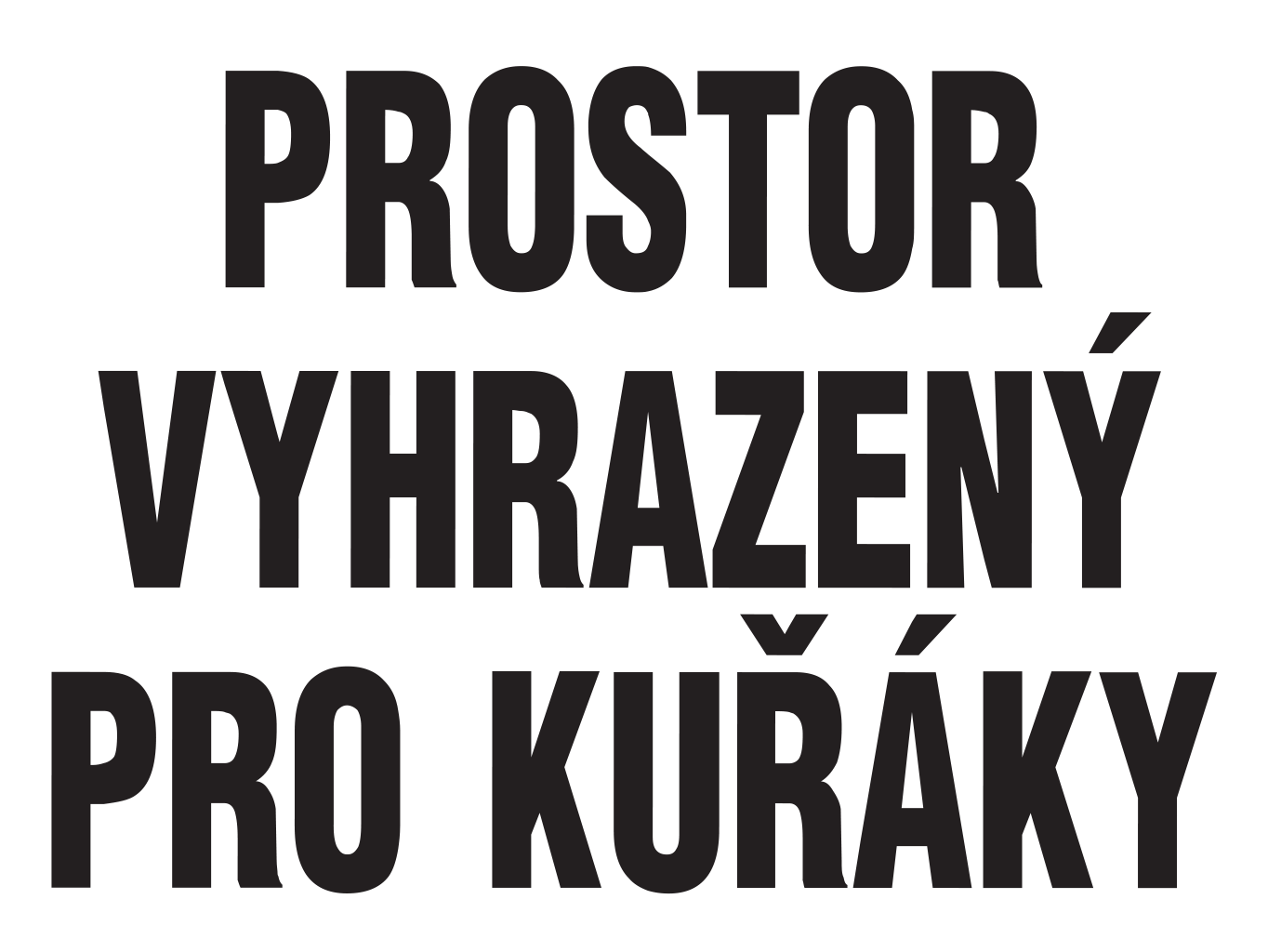 Prostor vyhrazený pro kuřáky