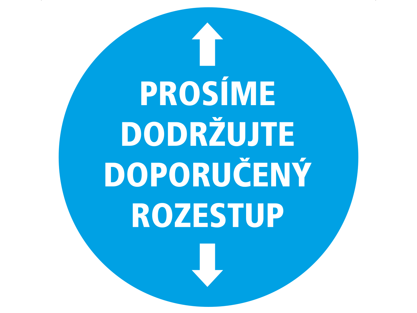 Prosíme dodržujte doporučený rozestup